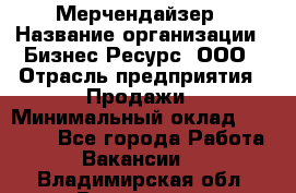 Мерчендайзер › Название организации ­ Бизнес Ресурс, ООО › Отрасль предприятия ­ Продажи › Минимальный оклад ­ 30 000 - Все города Работа » Вакансии   . Владимирская обл.,Владимир г.